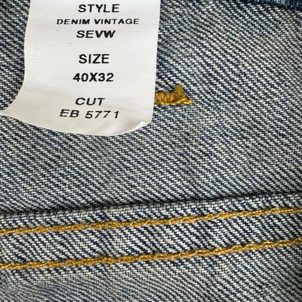 Bills Khakis Jeans Mens 40x32 Blue Classic Fit Straight Leg Denim Made in USA
